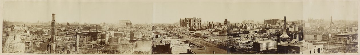 Cím nélkül (Chicago a chicagói tűzvész után) alkotó: George N. (attr.to) Barnard