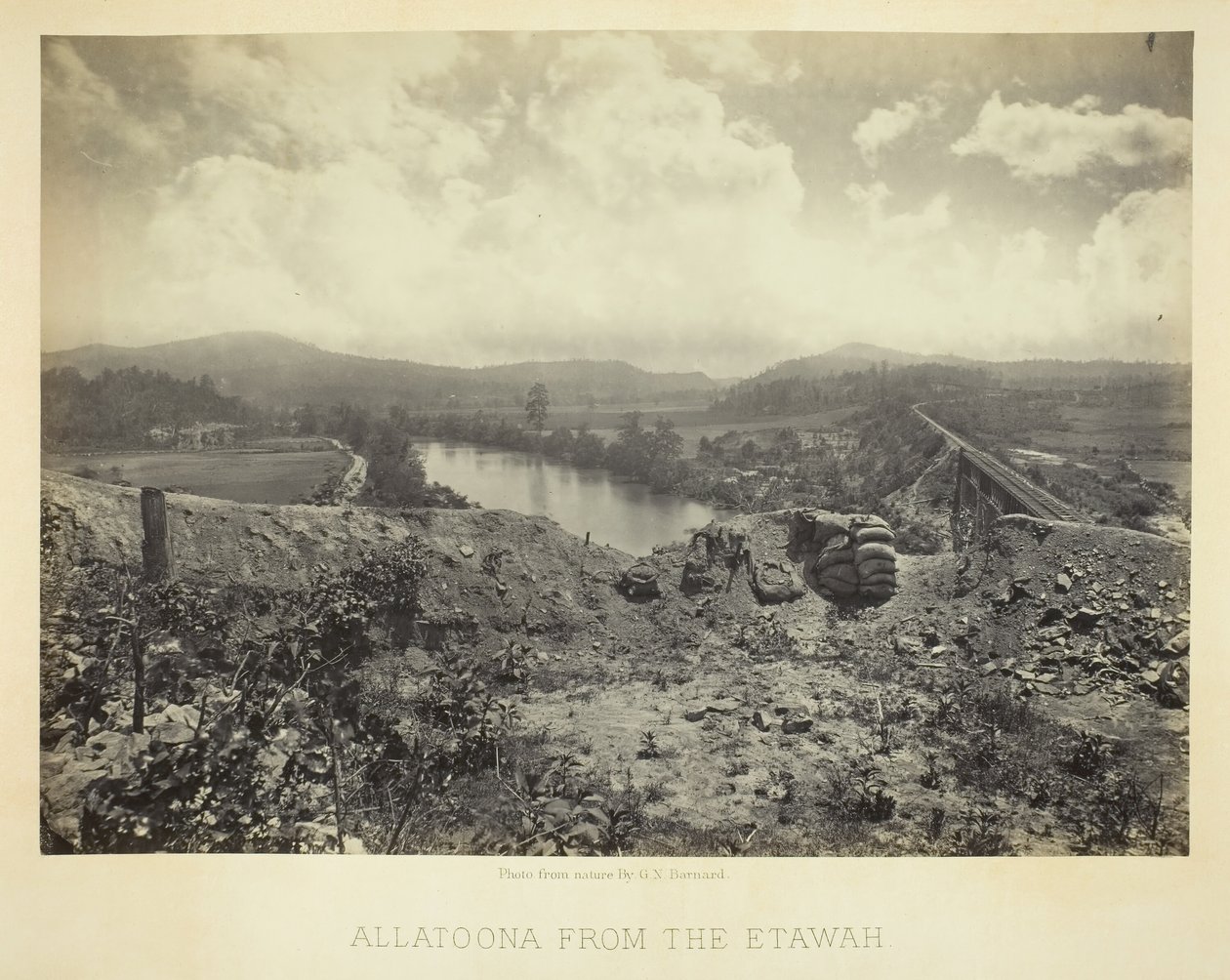 Allatoona az Etawah-ból, 1866. alkotó: George N. Barnard