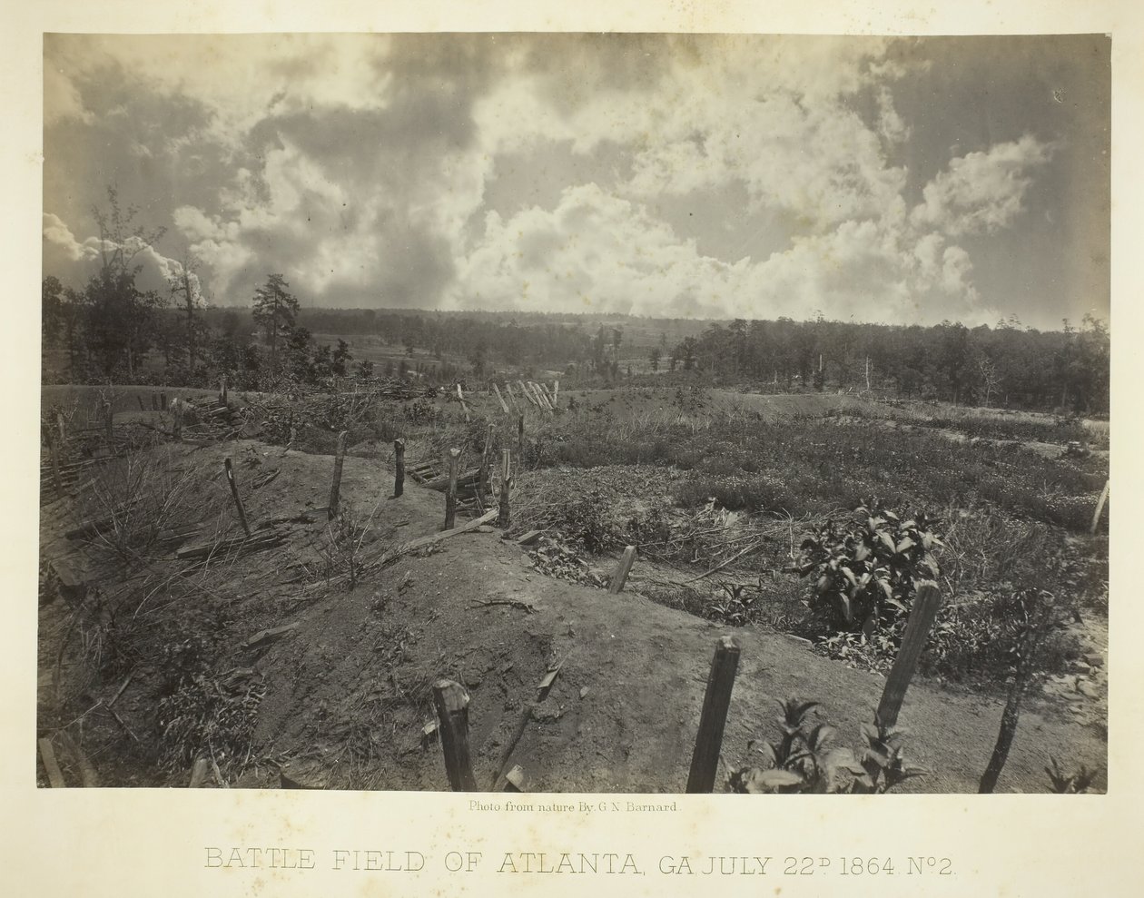 Battle Field of Atlanta, GA, 2. szám, 1864. július 22. alkotó: George N. Barnard