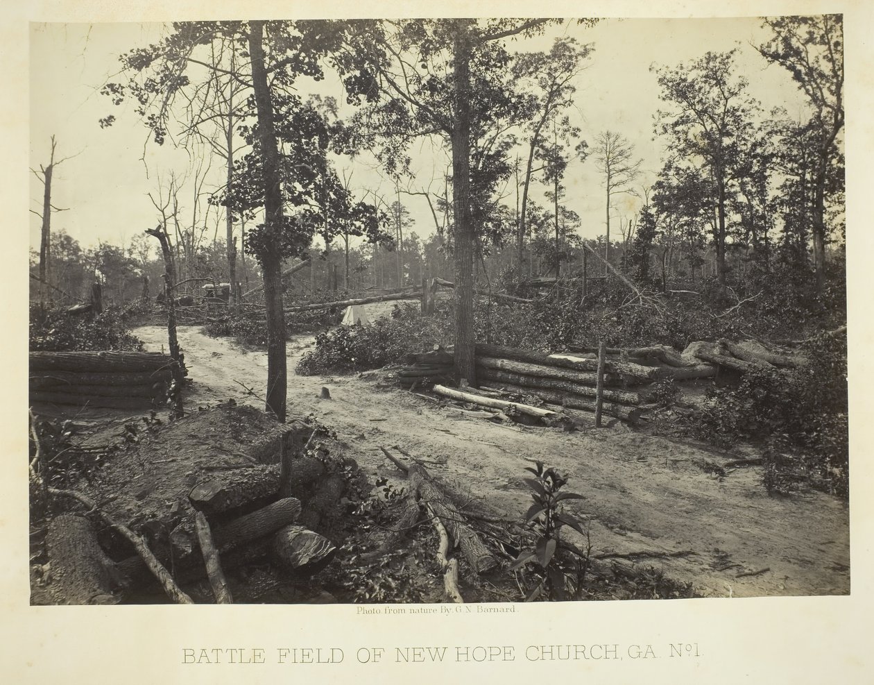 Battle Field of New Hope Church, GA, 1. szám, 1866. alkotó: George N. Barnard