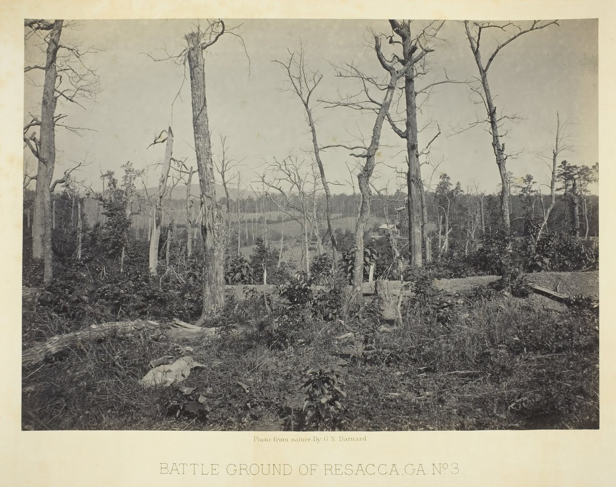 Battle Ground of Resacca, GA, No. 3, 1866. alkotó: George N. Barnard