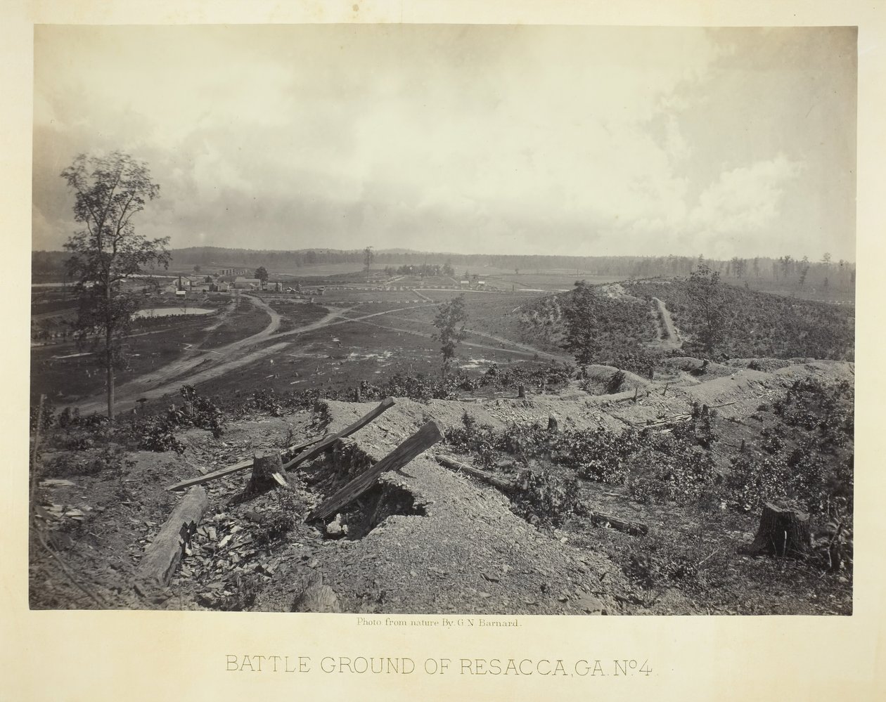 Battle Ground of Resacca, GA, No. 4, 1866. alkotó: George N. Barnard