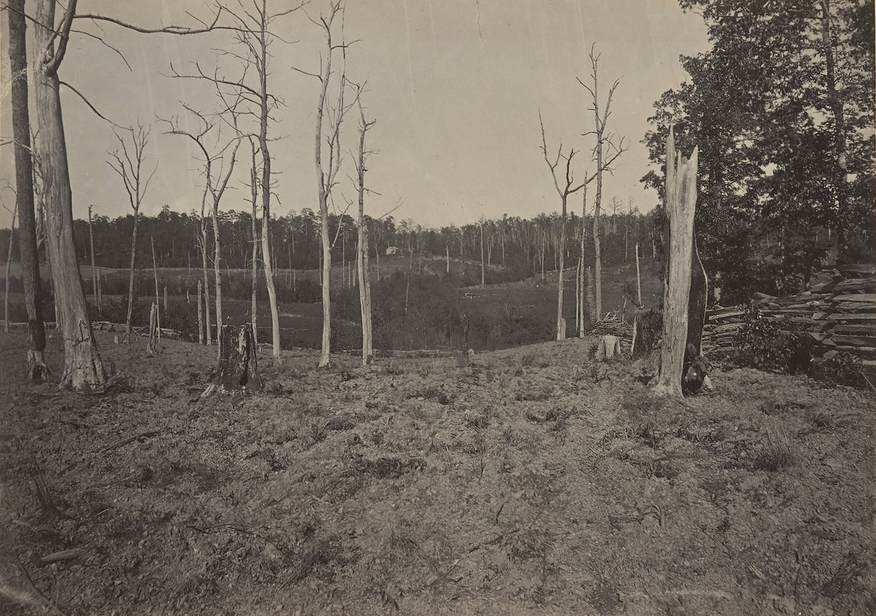 Resacca-i csatatér, Georgia, 1. szám, 1860-as évek. alkotó: George N. Barnard