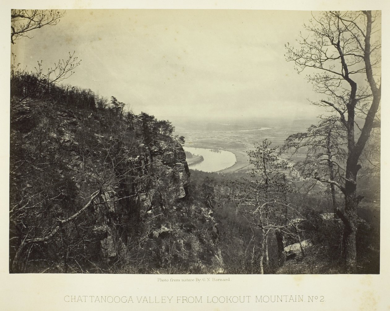 Chattanooga-völgy a Lookout-hegyről, 2. sz. alkotó: George N. Barnard