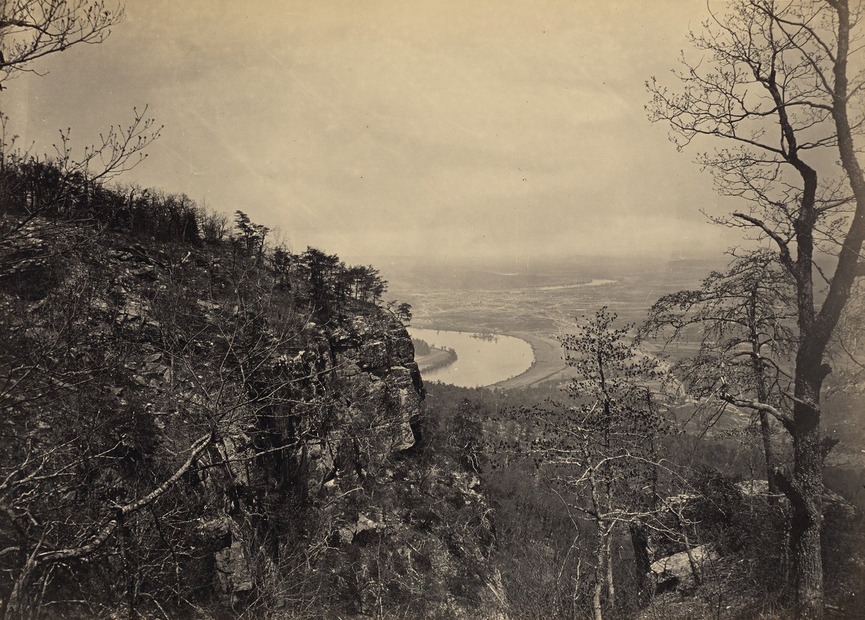 A Chattanooga-völgy a Lookout Mountainről, 2. sz. alkotó: George N. Barnard