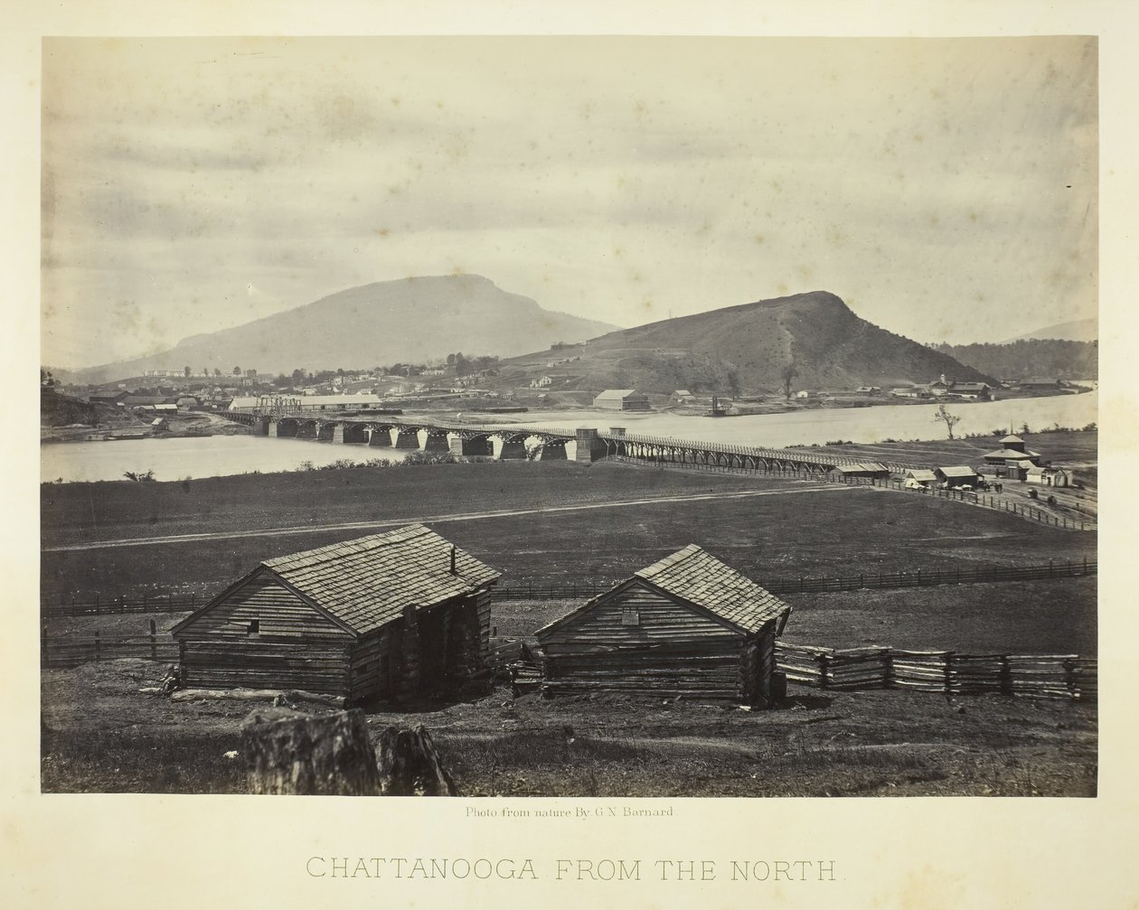 Chattanooga északról, 1864. alkotó: George N. Barnard