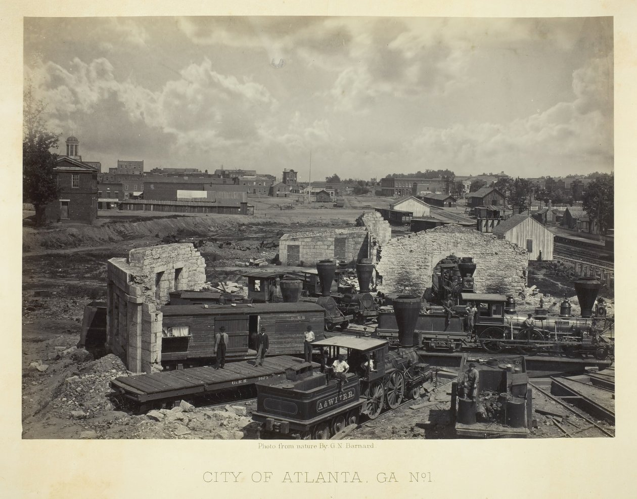 Atlanta városa, GA, 1. szám, 1866. alkotó: George N. Barnard