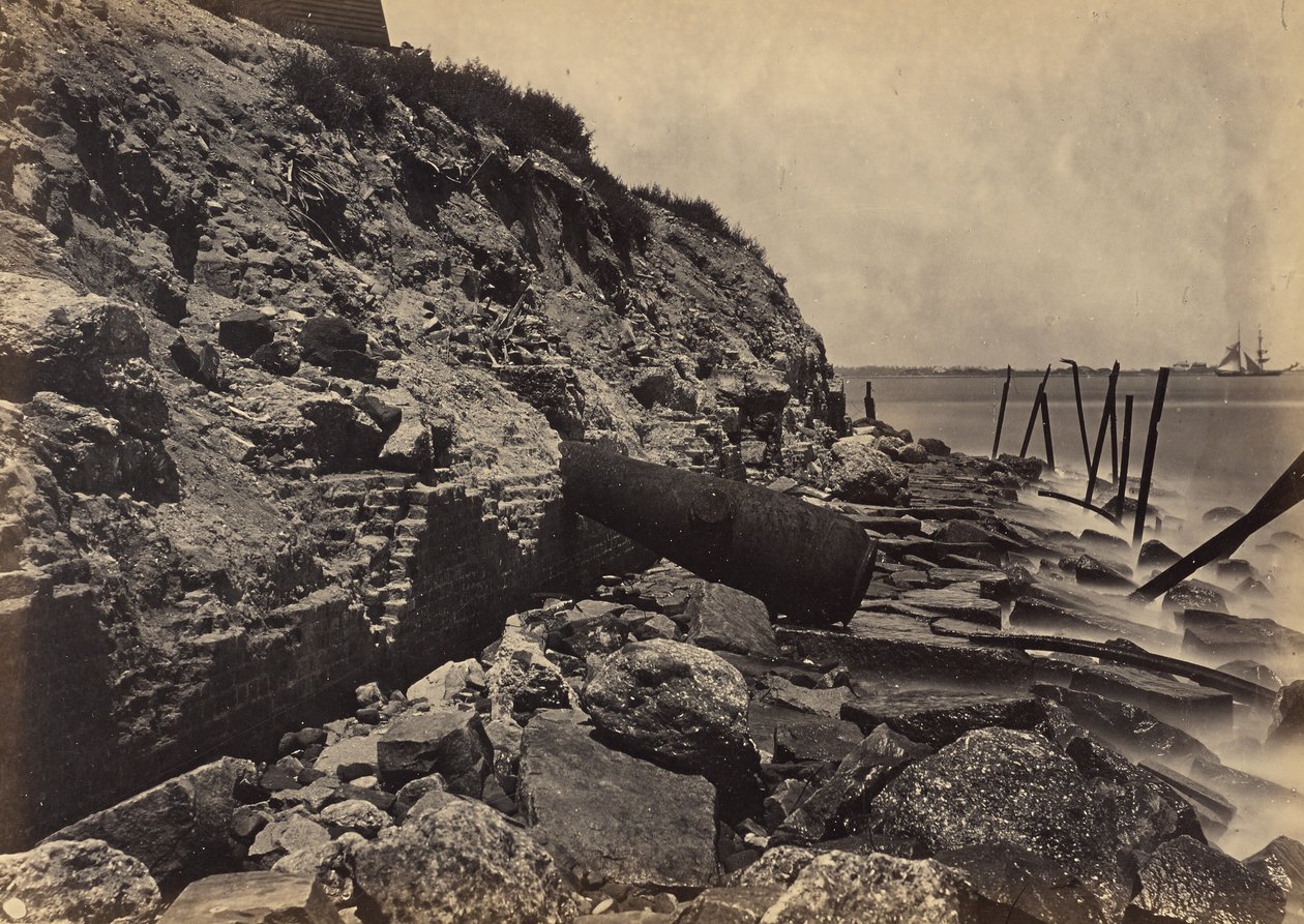 Fort Sumter külső nézete alkotó: George N. Barnard