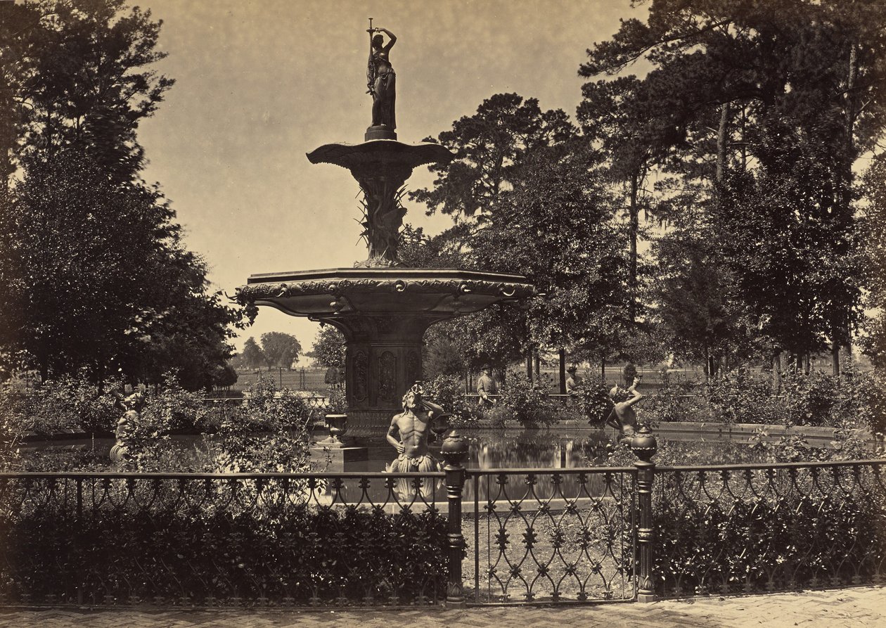 [Fountain, Savannah, Georgia] alkotó: George N. Barnard
