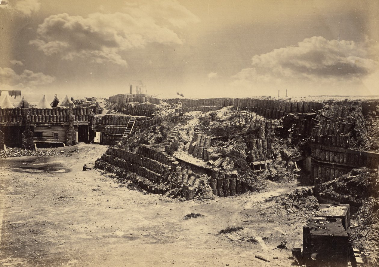 A Fort Sumter belső nézete alkotó: George N. Barnard