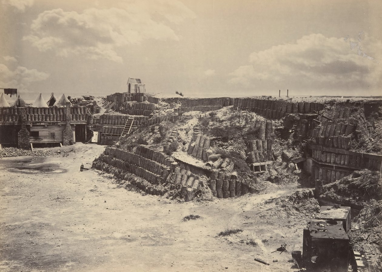 Fort Sumpter belső képe, 1860-as évek. alkotó: George N. Barnard