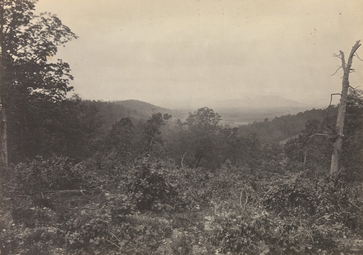 Sherman támadásának Mission Ridge jelenete, 1860-as évek. alkotó: George N. Barnard