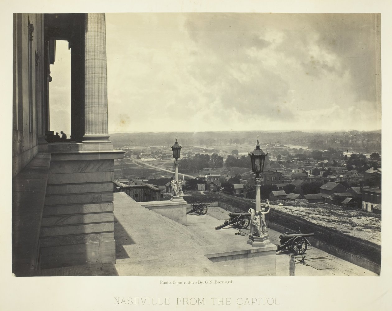 Nashville a Capitoliumból, 1864. alkotó: George N. Barnard