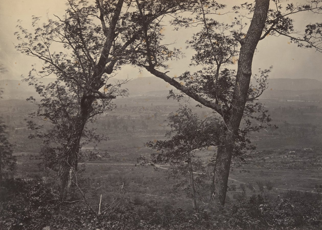 Orchard Knob a Mission Ridge-ből, 1860-as évek. alkotó: George N. Barnard