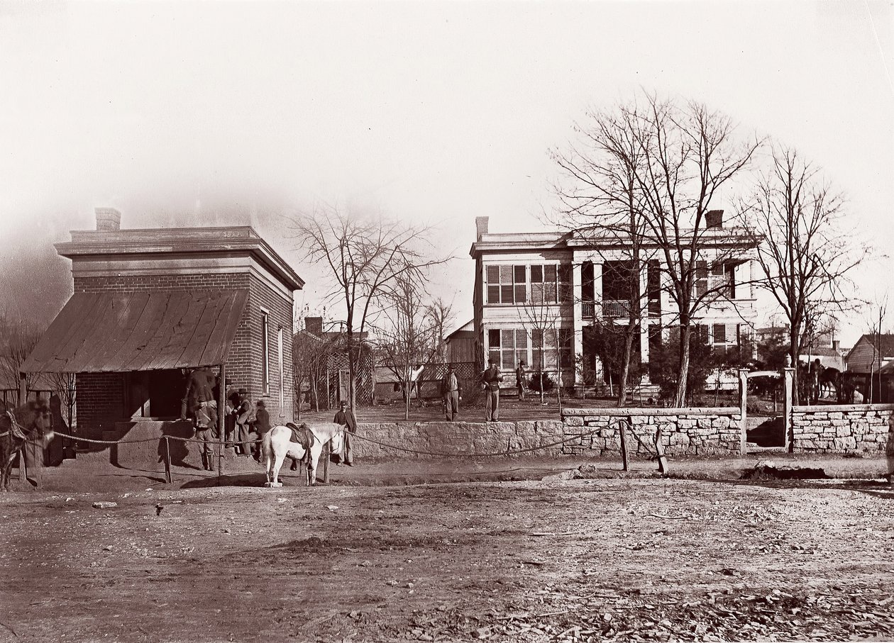 Provost Marshals főhadiszállása, Chattanooga, kb. 1864. alkotó: George N. Barnard