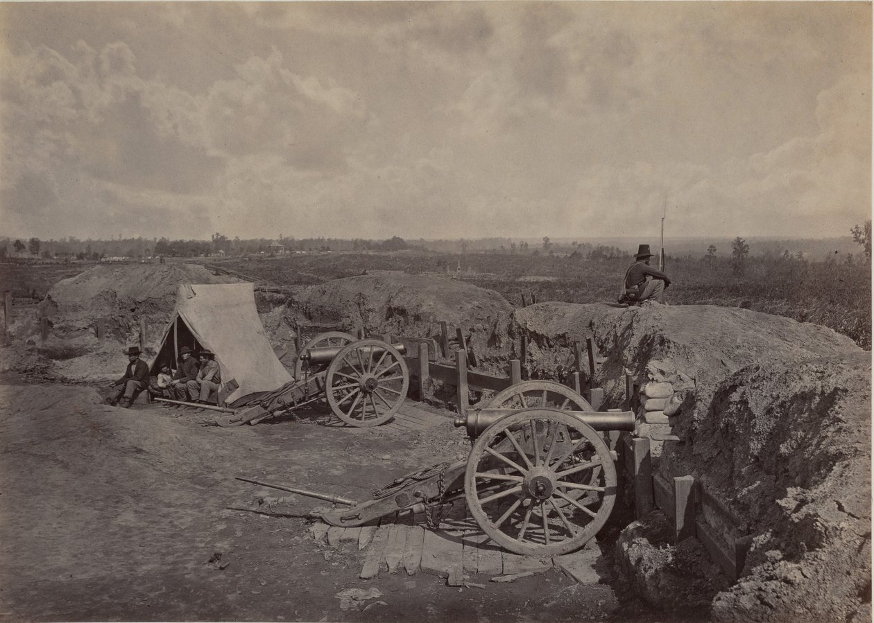 A „Rebel” munkálatai Atlanta (Georgia) előtt, 4. szám alkotó: George N. Barnard