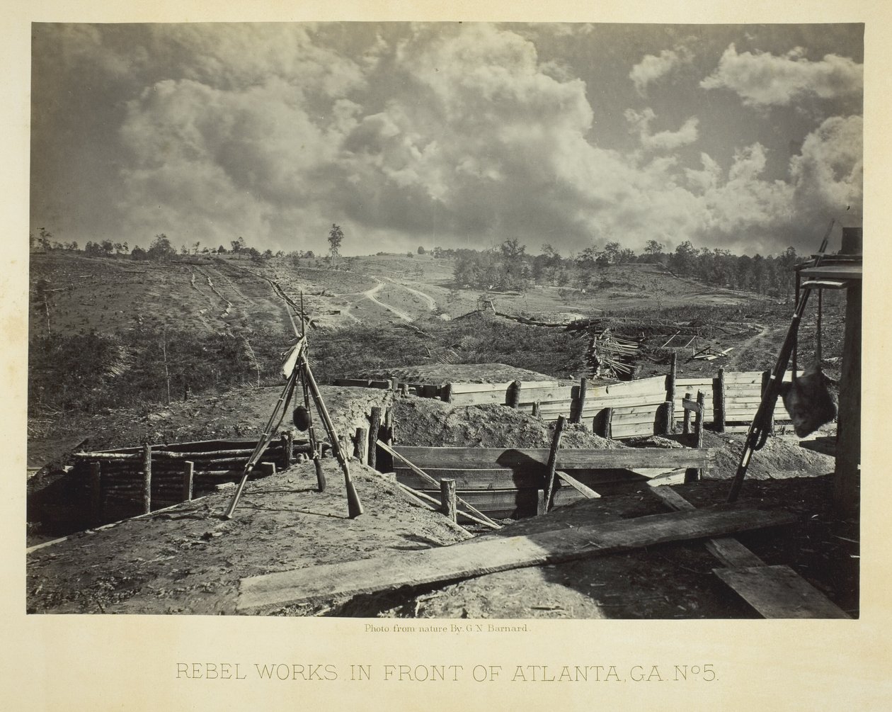 Rebel Works in Front of Atlanta, GA, No. 5 alkotó: George N. Barnard