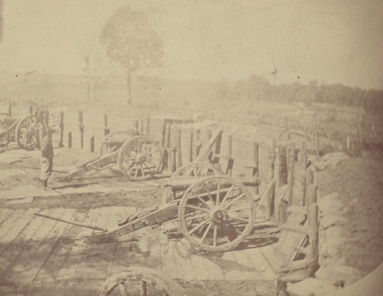 Rebel Works in Front of Atlanta, Georgia, No. 2, 1864. alkotó: George N. Barnard