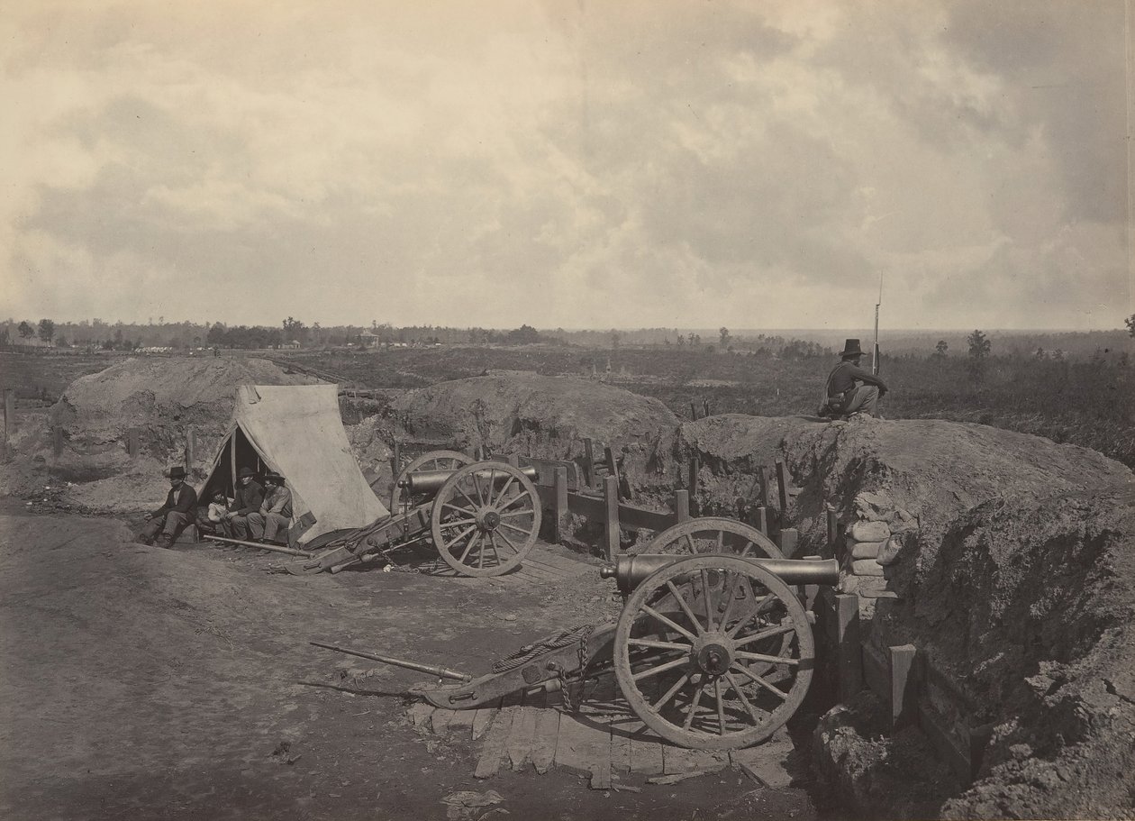 Rebel Works in Front of Atlanta, Georgia, No. 4, 1860. alkotó: George N. Barnard
