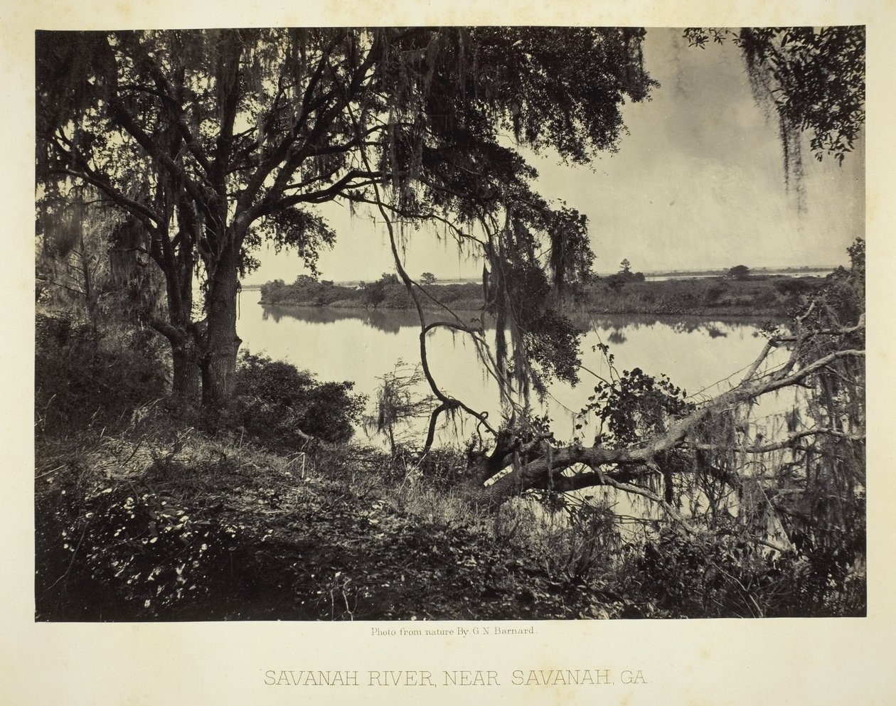 Savannah folyó, Savannah, GA közelében alkotó: George N. Barnard