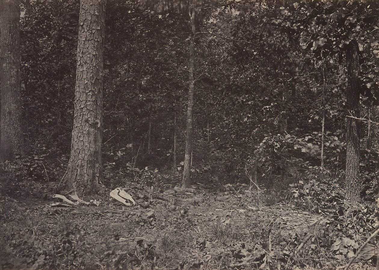 McPherson tábornok halálának jelenete, 1864 vagy 1866. alkotó: George N. Barnard