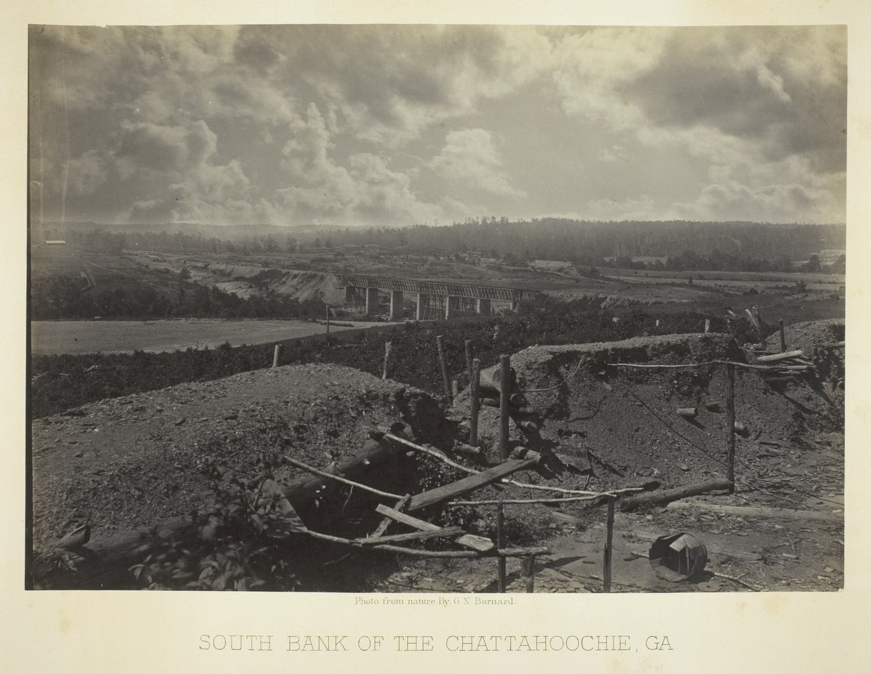 A Chattahoochie déli partja, Ga. alkotó: George N. Barnard