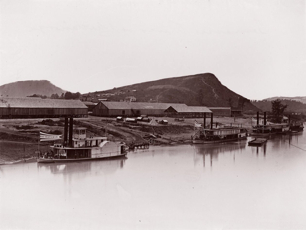 Tennessee folyó, Chattanooga 81 Lookout Mountain Spur, kb. 1864. alkotó: George N. Barnard