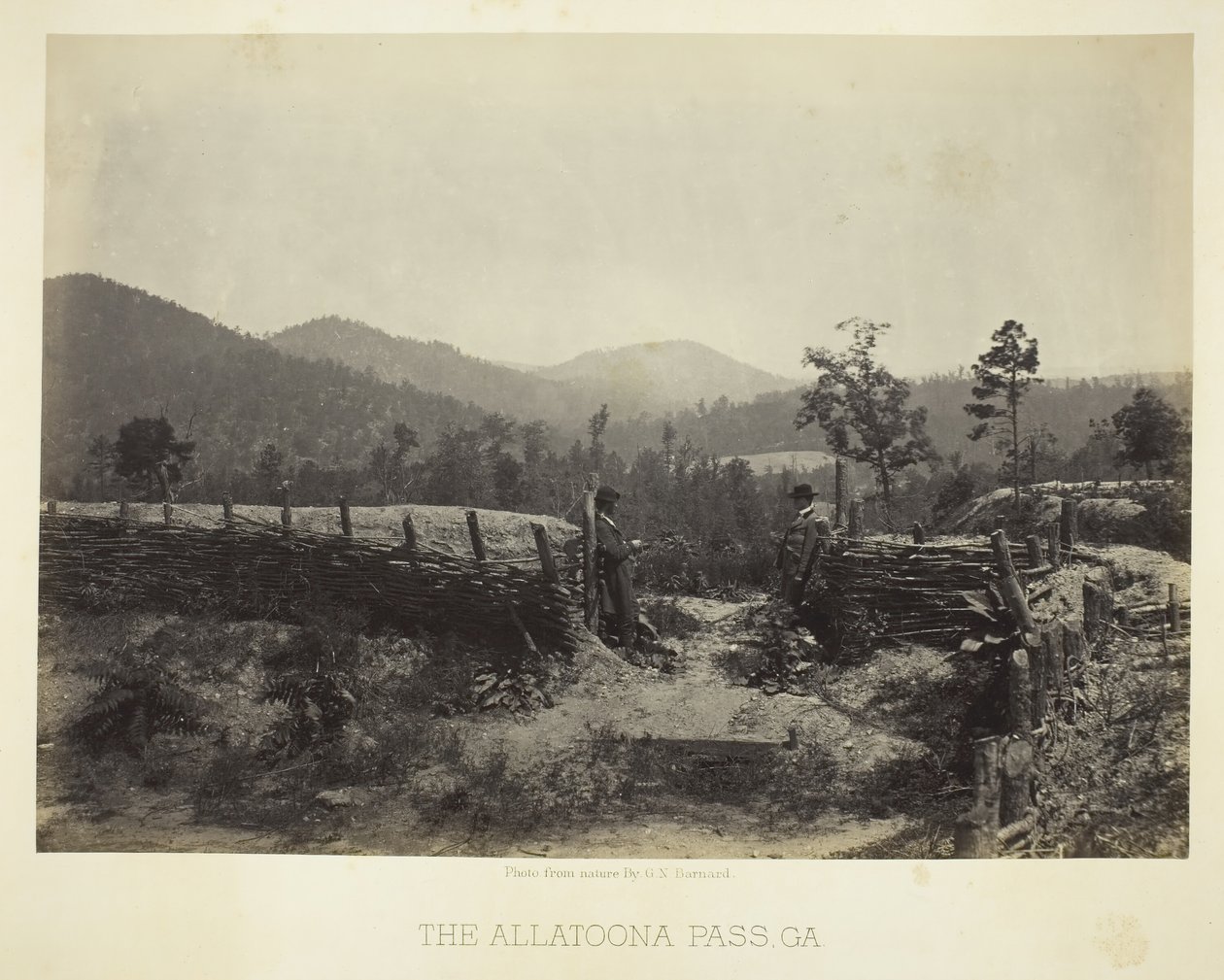 Az Allatoona-hágó, GA, 1866. alkotó: George N. Barnard