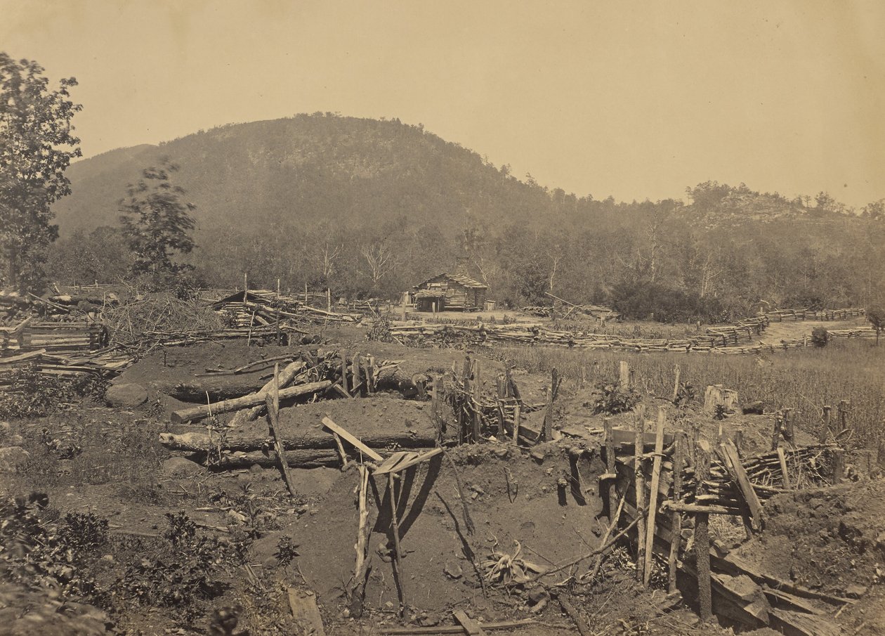 A Kenesaw-hegy lábánál, Georgia államban alkotó: George N. Barnard