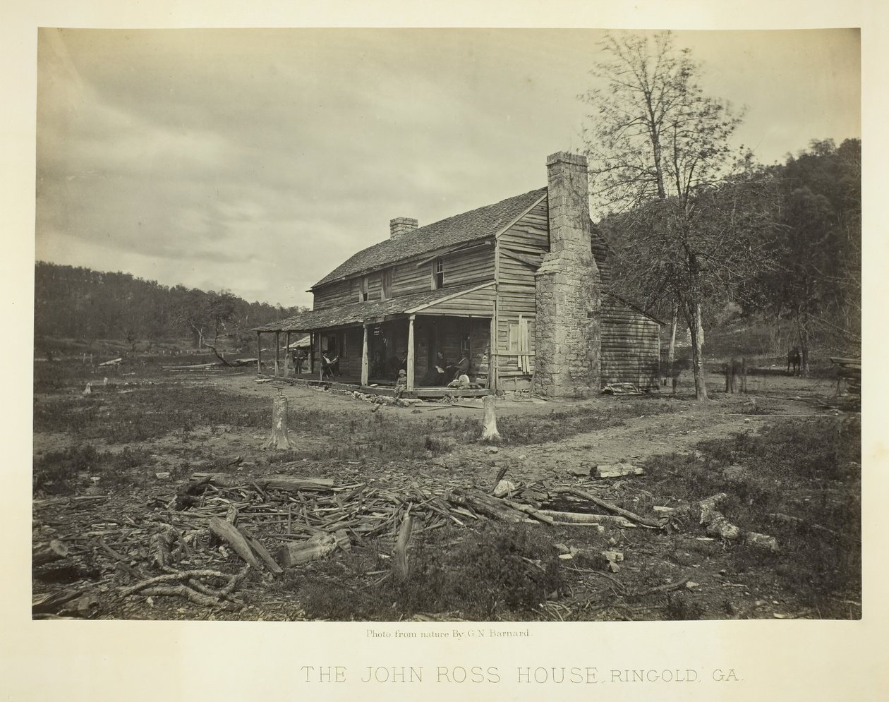 A John Ross-ház, Ringgold, GA, 1866. alkotó: George N. Barnard