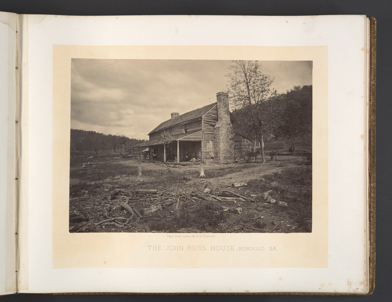 A John Ross-ház, Ringold, Georgia alkotó: George N. Barnard