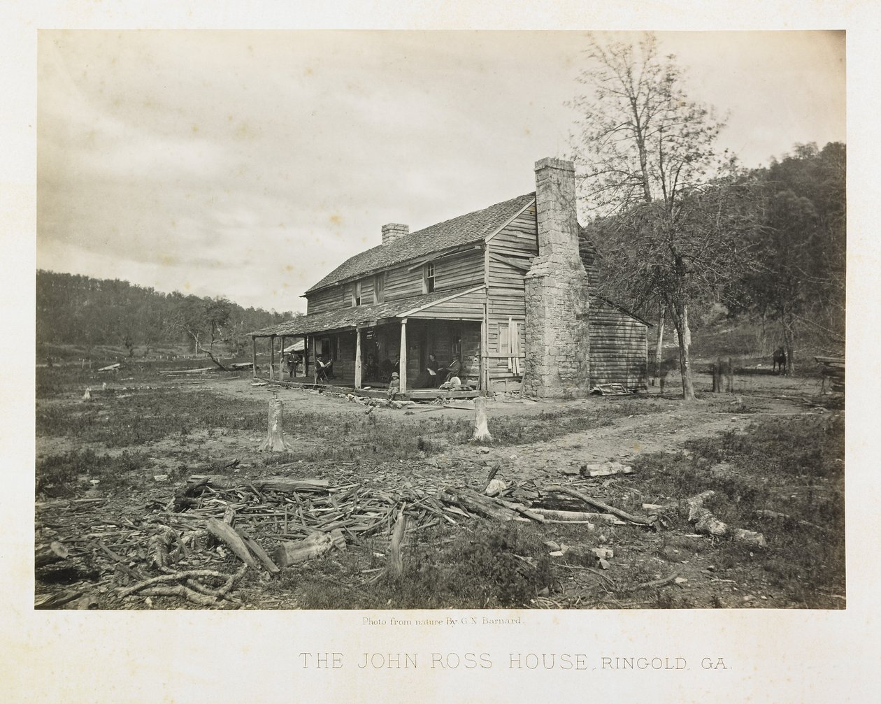 A John Ross-ház, Ringgold, Georgia alkotó: George N. Barnard