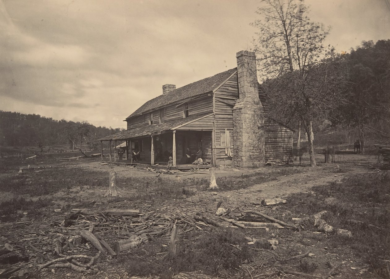 A John Ross-ház, Ringold, Georgia, 1860-as évek. alkotó: George N. Barnard