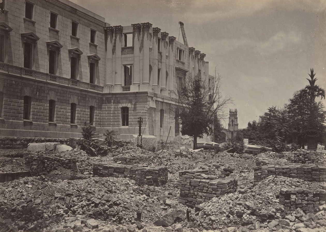 Az Új Capitolium, Columbia, Dél-Karolina, 1860-as évek. alkotó: George N. Barnard