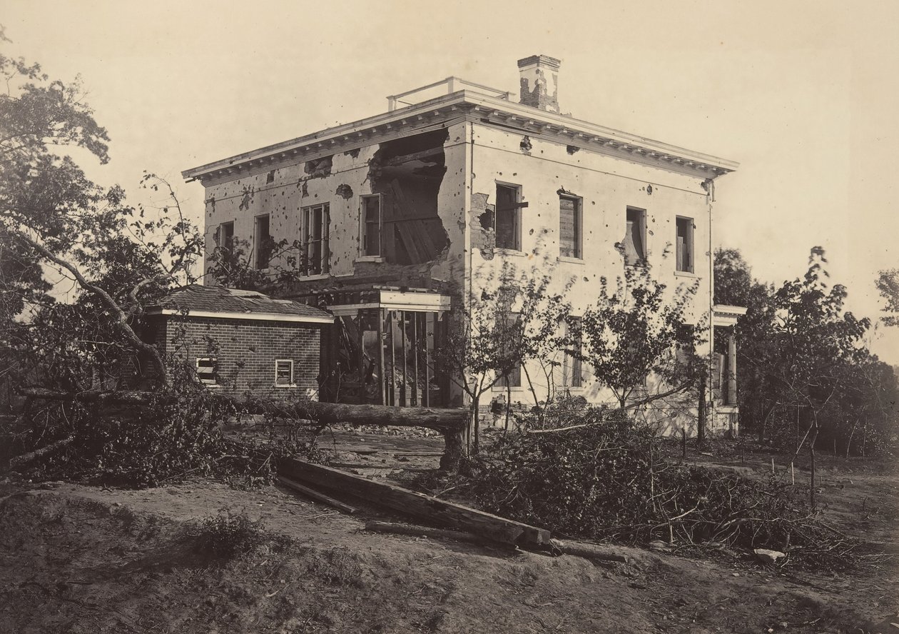 A Potter-ház, Atlanta, 1860-as évek. alkotó: George N. Barnard
