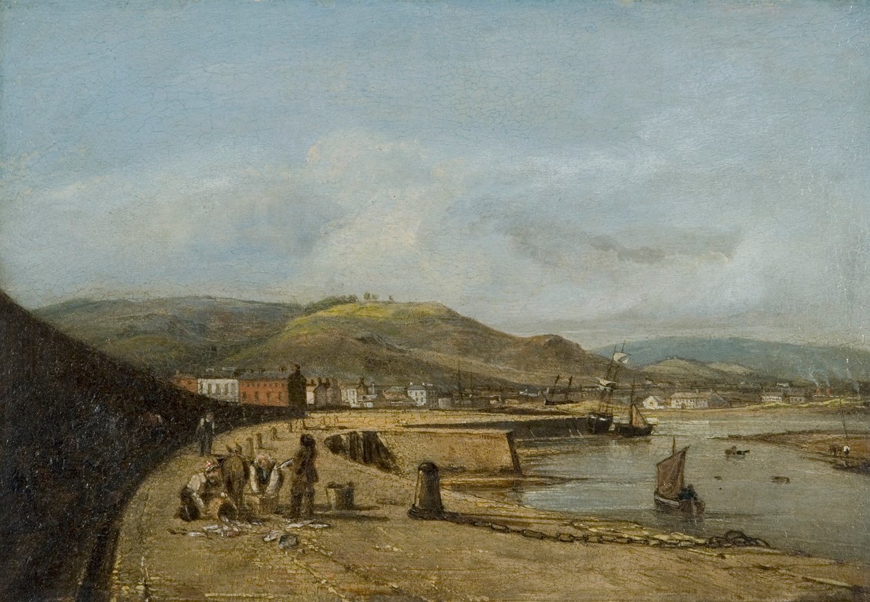 „Swansea a nyugati mólótól”, 1820 alkotó: George Orleans De La Motte