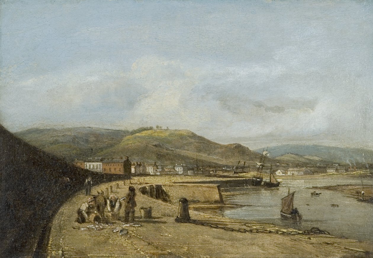 Swansea a nyugati mólóról alkotó: George Orleans Delamotte