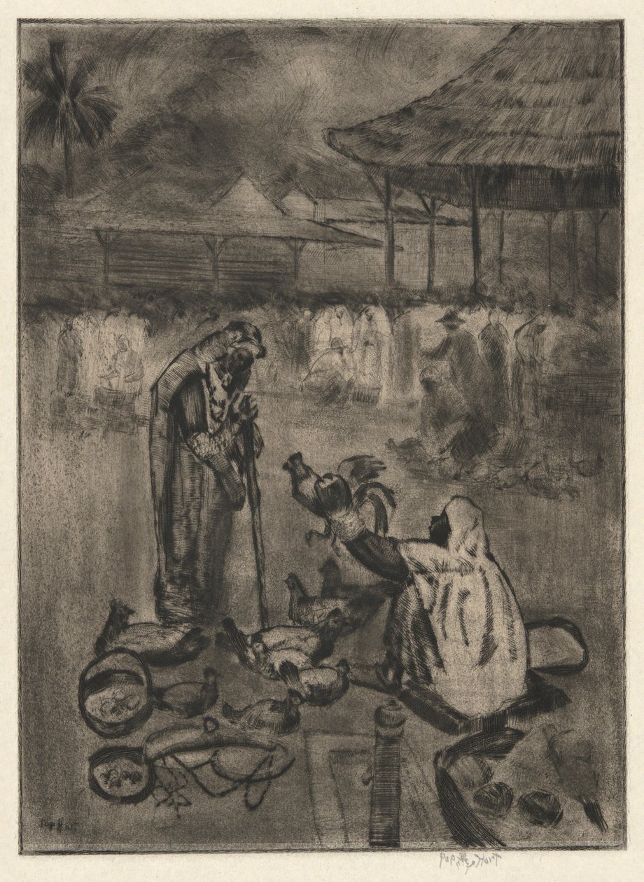 Csirkeárus, Tindad alkotó: George Overbury Hart