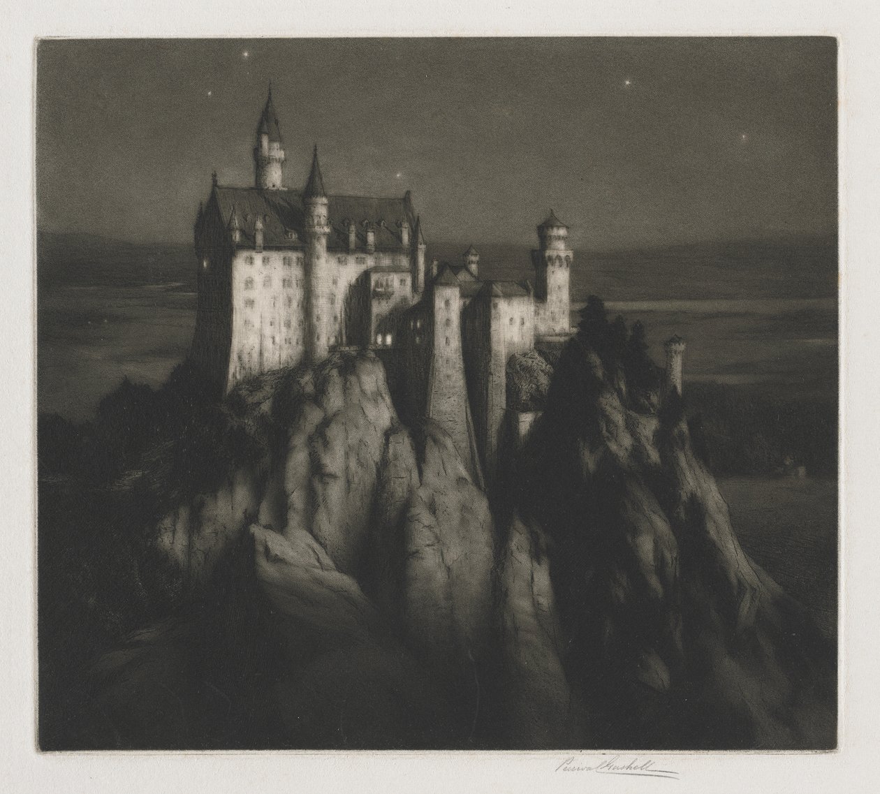 Neuschwanstein kastély alkotó: George Percival Gaskell