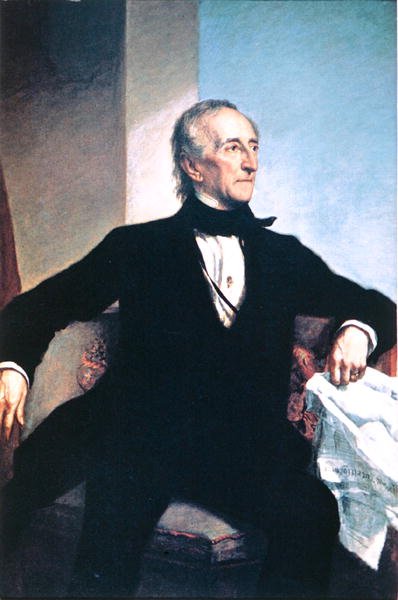 John Tyler (1790-1862) (színes litó) alkotó: George Peter Alexander (after) Healy