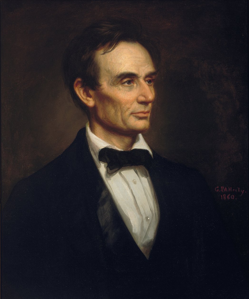 Abraham Lincoln, 1860 alkotó: George Peter Alexander Healy
