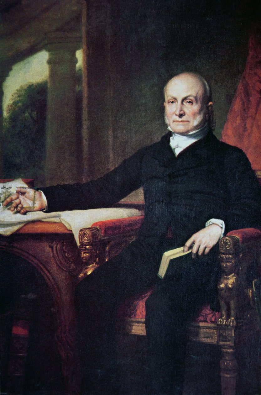 John Quincy Adams (1767-1848) (színes litó) alkotó: George Peter Alexander Healy