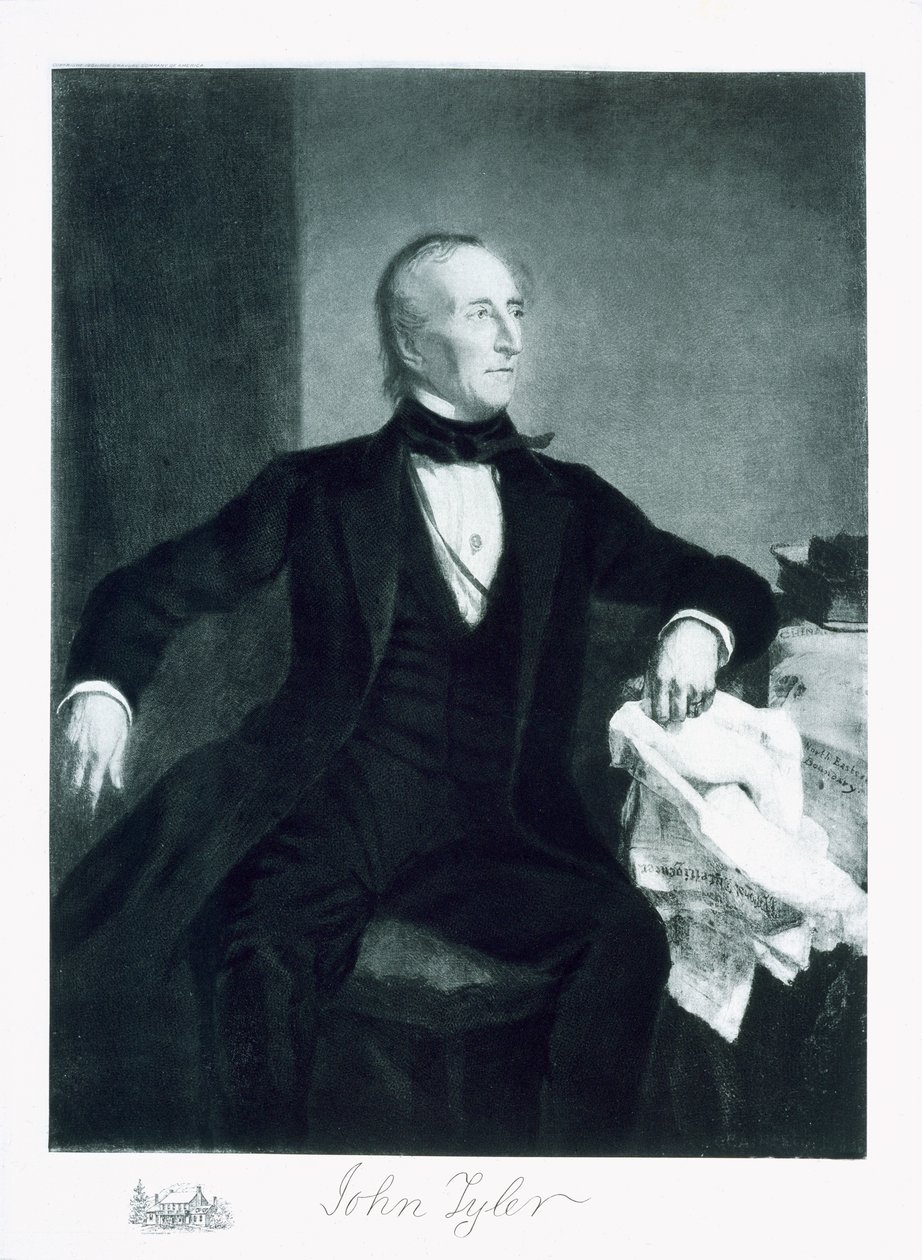 John Tyler, az Amerikai Egyesült Államok 10. elnöke, pub. 1901 (fénynyomat) (lásd még: 102588) alkotó: George Peter Alexander Healy