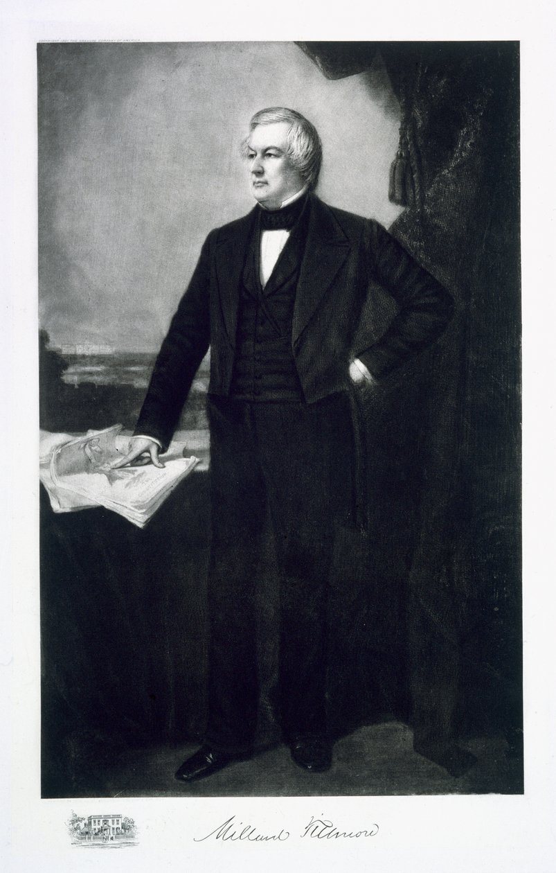 Millard Fillmore, az Amerikai Egyesült Államok 13. elnöke, pub. 1901 (mélynyomás) alkotó: George Peter Alexander Healy