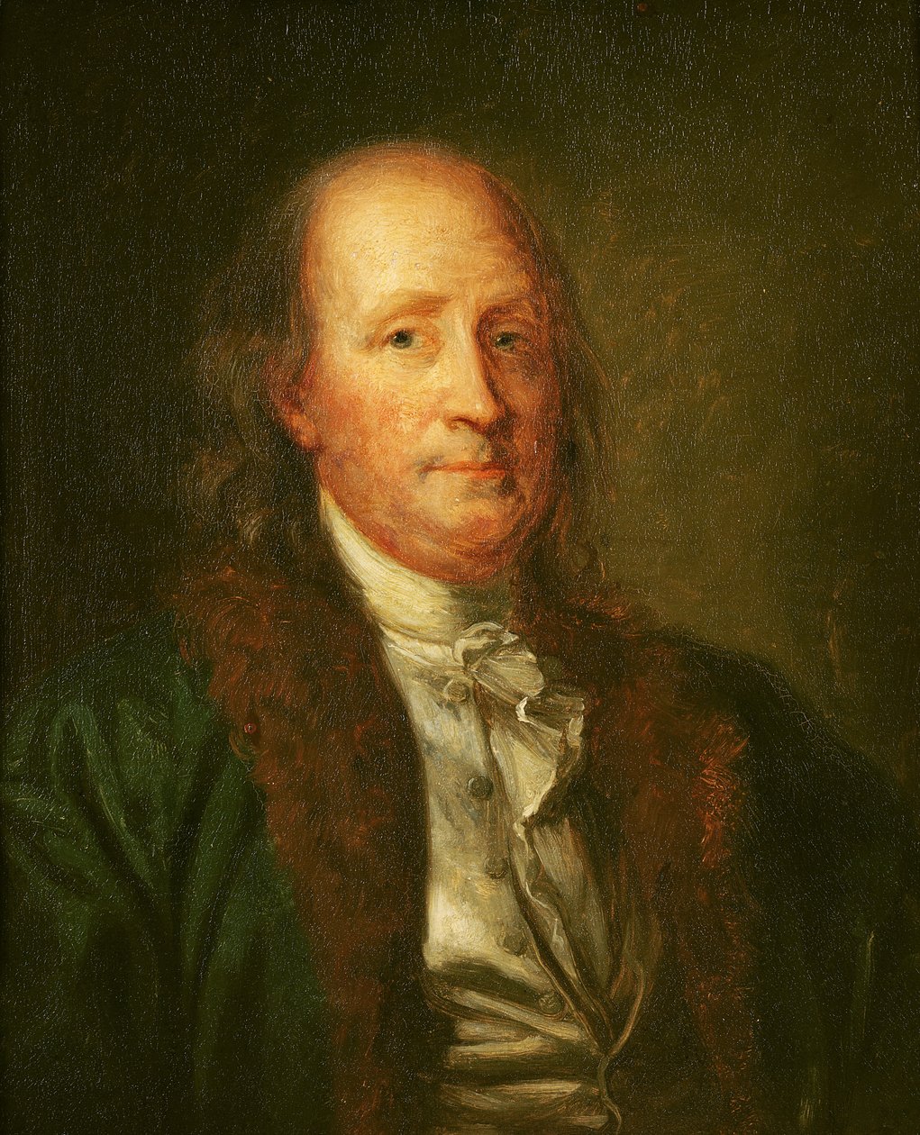 Benjamin Franklin (1706-90) portréja alkotó: George Peter Alexander Healy