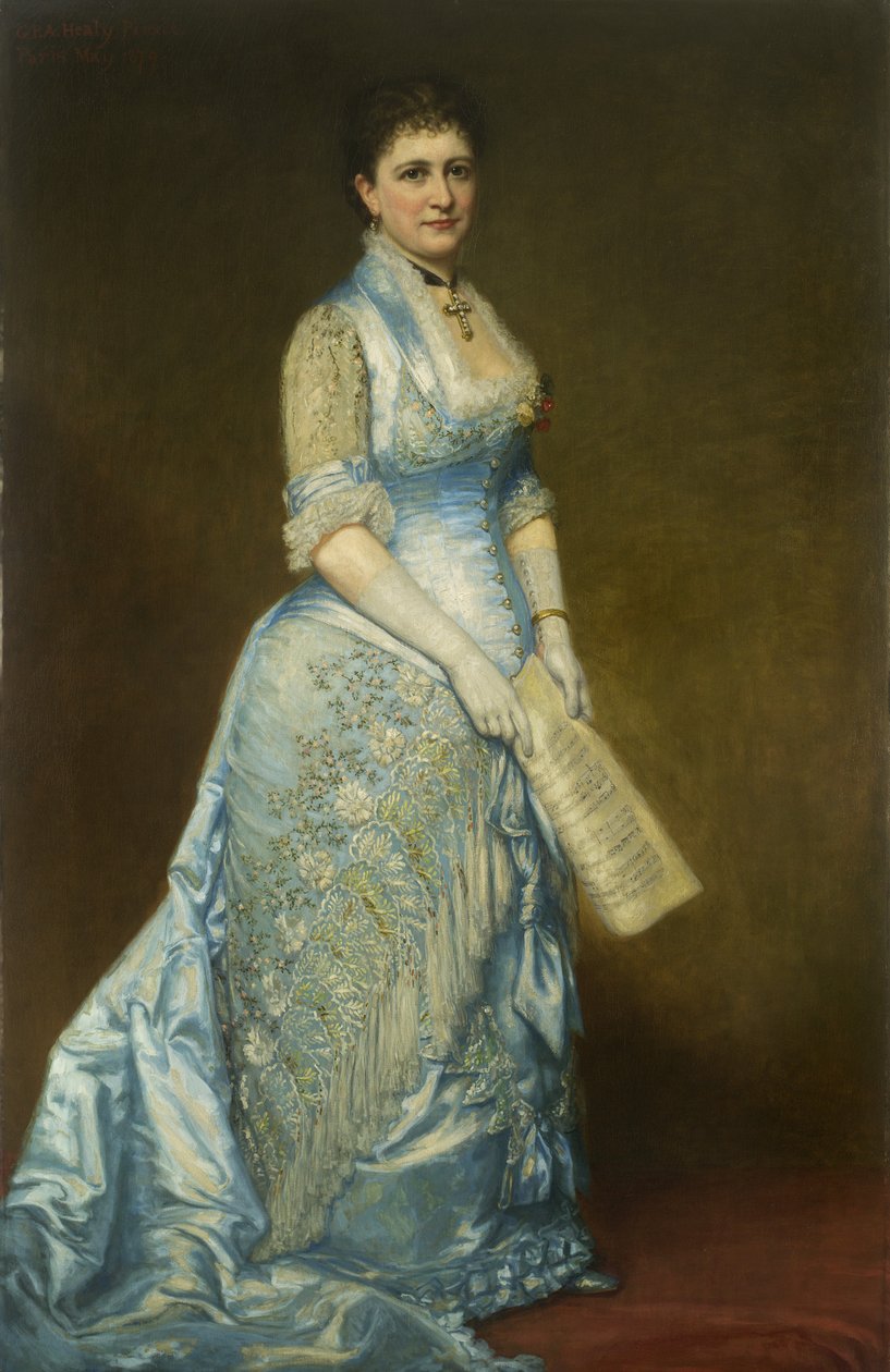 Emma Thursby (1845-1931) portréja, 1879 alkotó: George Peter Alexander Healy