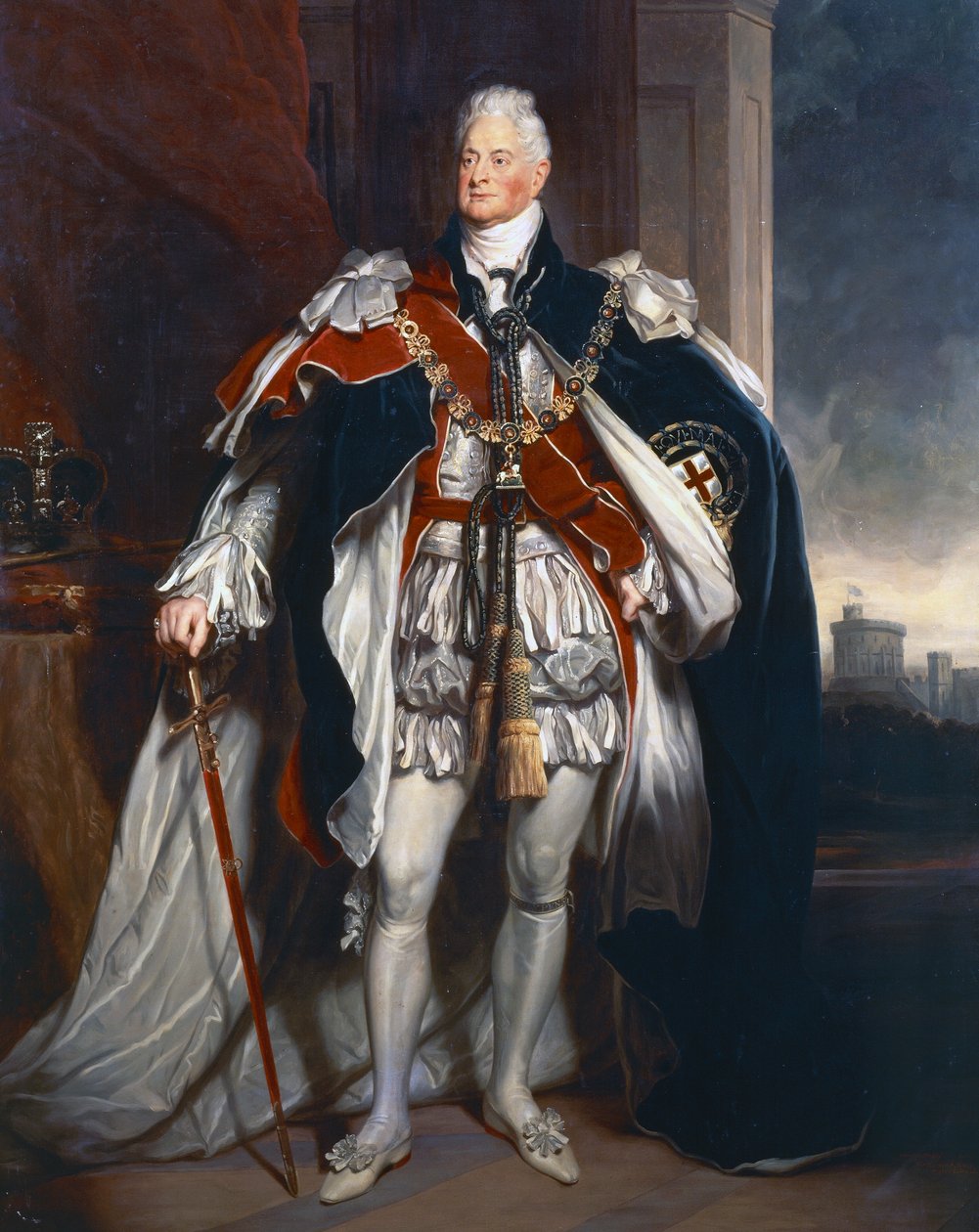 IV. Vilmos király portréja, Sir Martin Archer Shee másolata alkotó: George Peter Alexander Healy