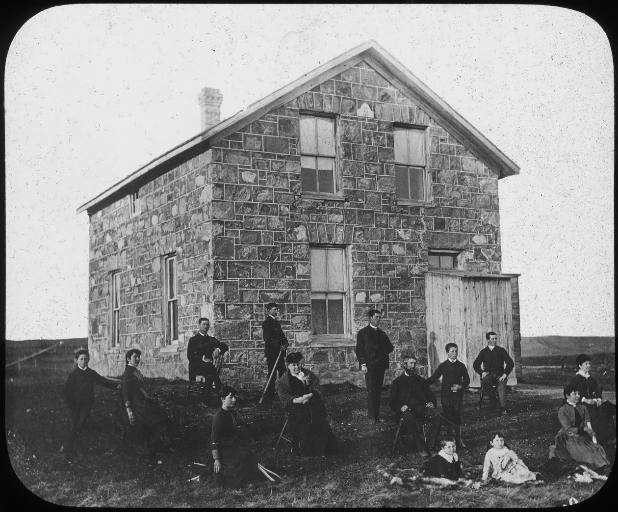 A telepesek lakhelye, Kanada, 19. század vége alkotó: George Philip and Son Ltd