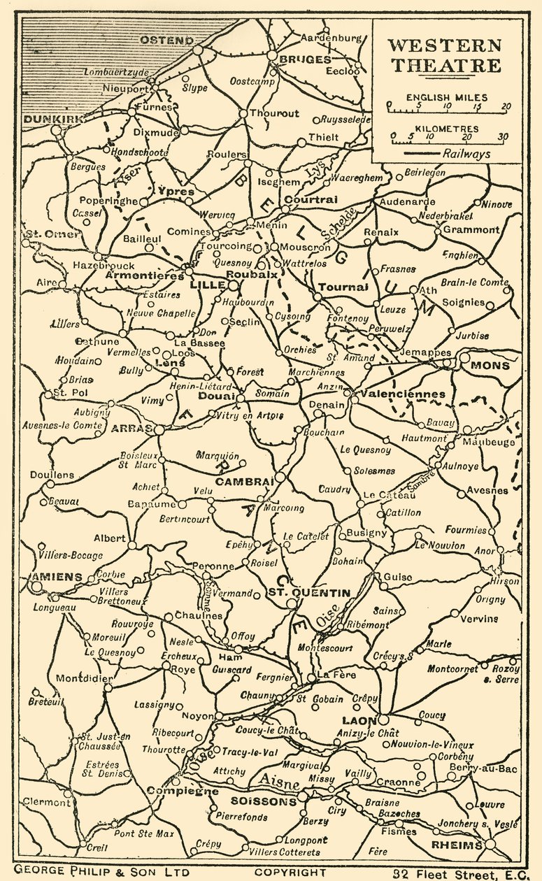 Nyugati Színház, 1919. alkotó: George Philip and Son Ltd