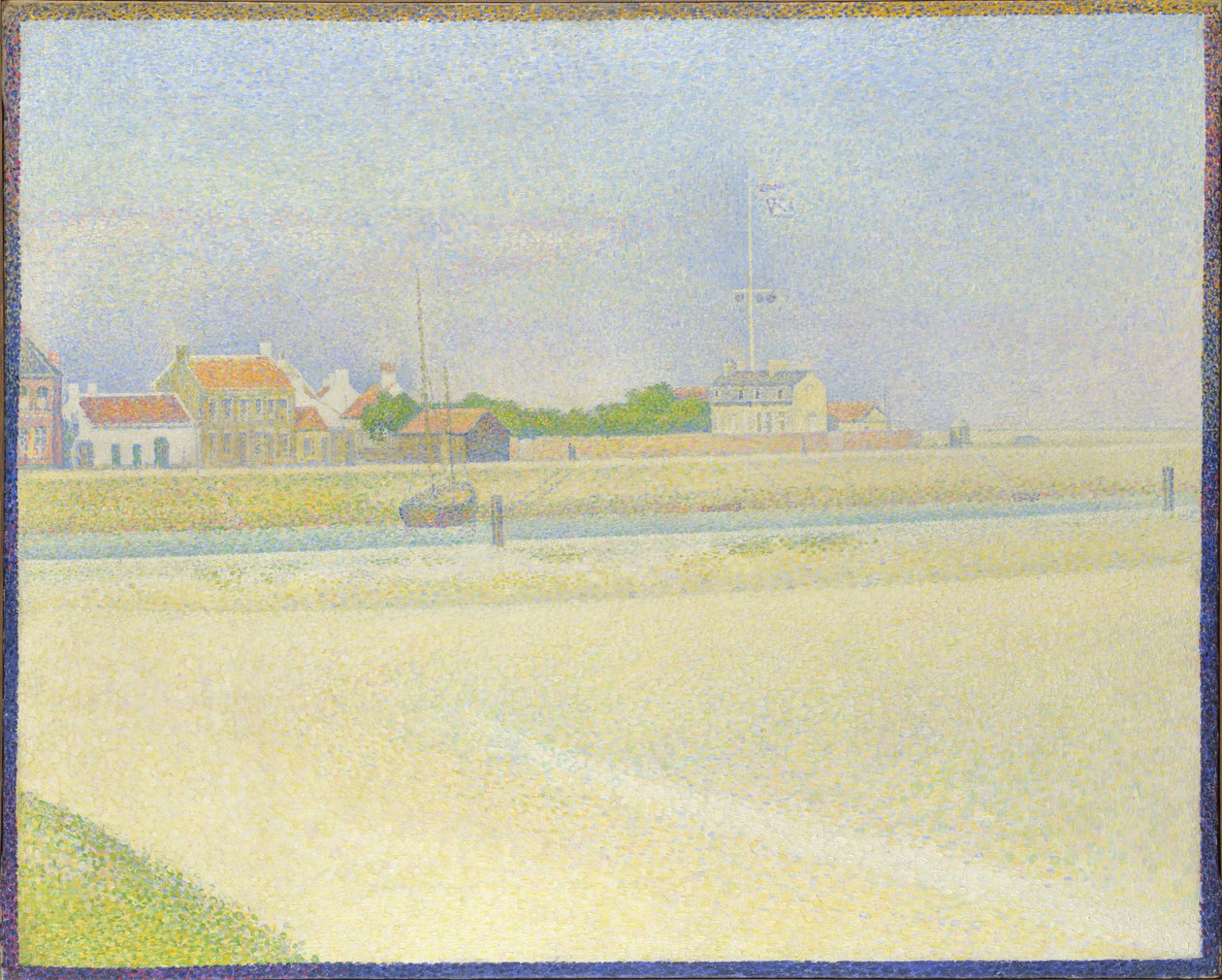 The Channel of Gravelines, Grand Fort-Philippe, 1890 alkotó: George Pierre Seurat